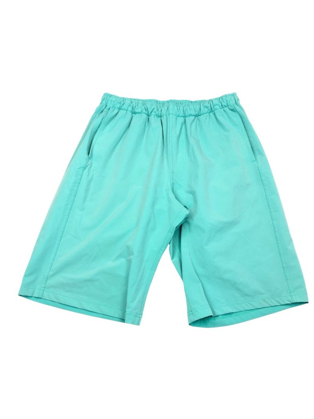 Myles Men's Everyday Elastic Waist Nylon Stretch Shorts Waterfall Blue • Large